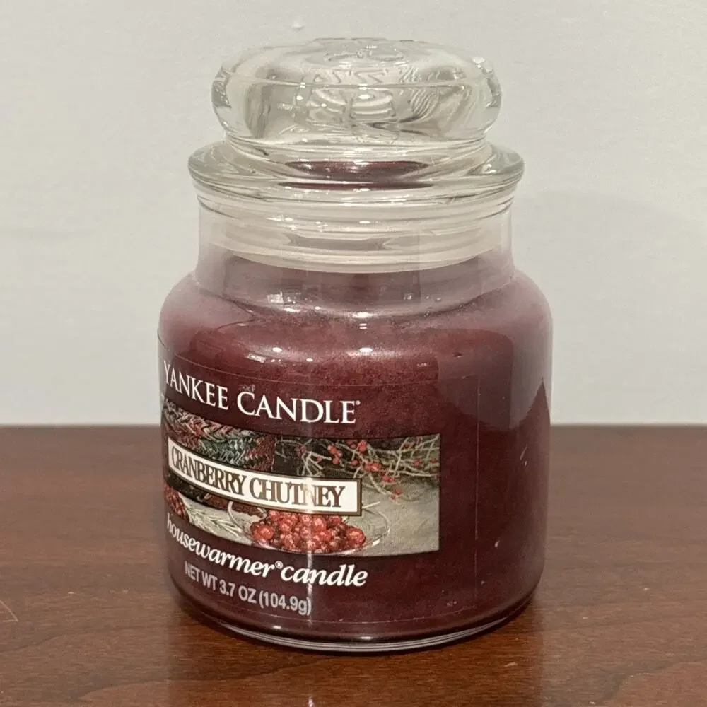Yankee Candle Cranberry Chutney Small 3.7oz Jar New Unused - Picture 4 of 6